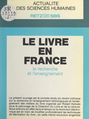 cover image of Le livre en France